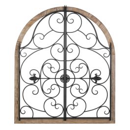 ARCHED WOOD AND IRON WALL DÃƒâ€°COR